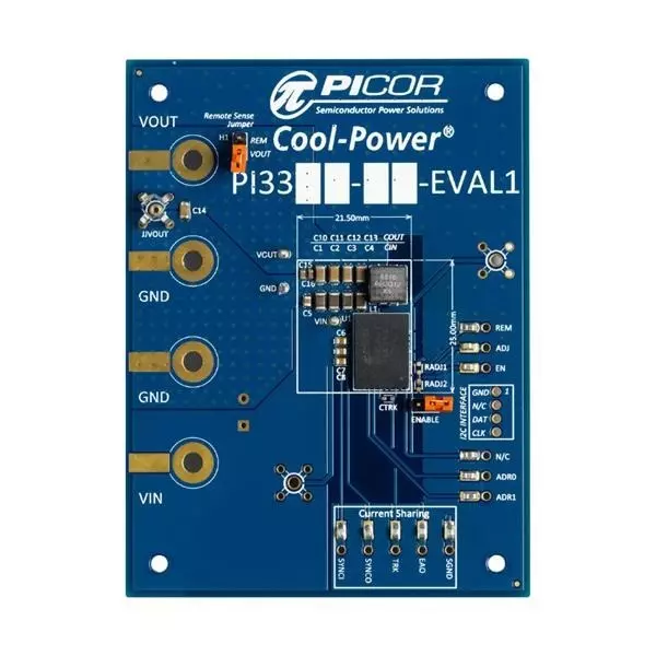 Vicor Voltage Regulator 17.4 to 36 V Input Voltage, PI3303-00-EVAL1