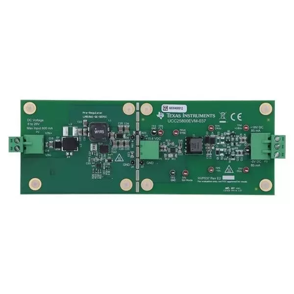 TEXAS INSTRUMENTS Voltage Regulator 6 to 26 V Input Voltage, UCC25800EVM-037
