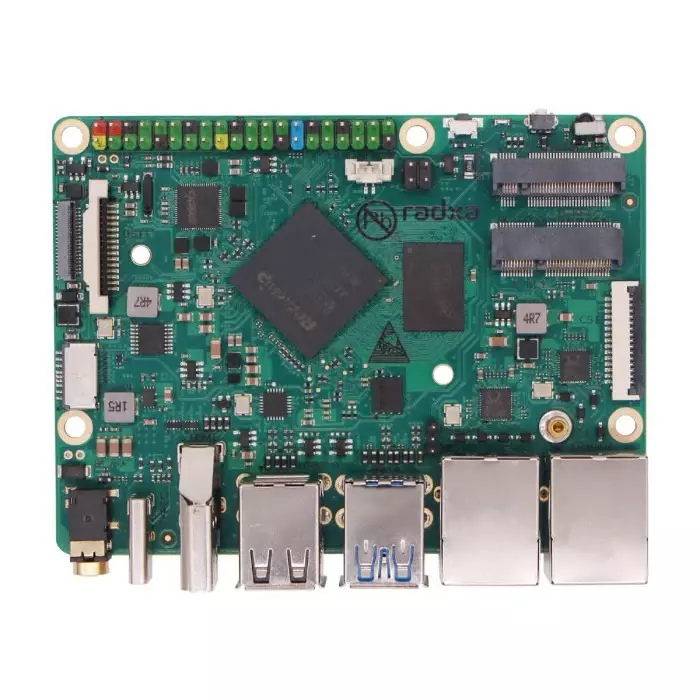 OKdo x Radxa 3B Single Board Computer ROCK 3 Model B 2GB Industrial Grade, 2 GB RAM, Android, Arm Architecture, Debian, Linux, 4Kp60 Video Resolution, RS118-D2J1