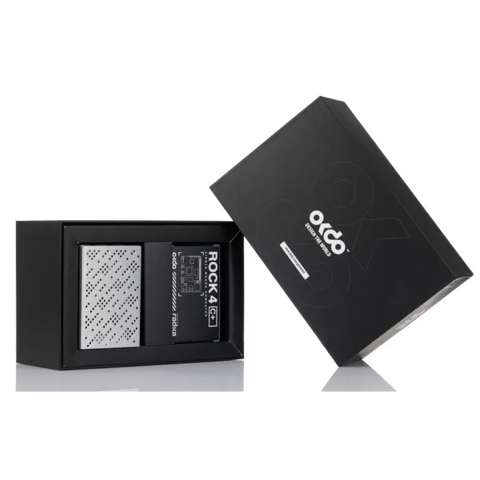 Okdo ROCK 4 Model C+ Single Board Computer Starter Kit, ROCK4C+ Starter Kit