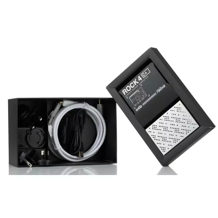 Okdo ROCK 4 Model C+ Single Board Computer Starter Kit, ROCK4C+ Starter Kit