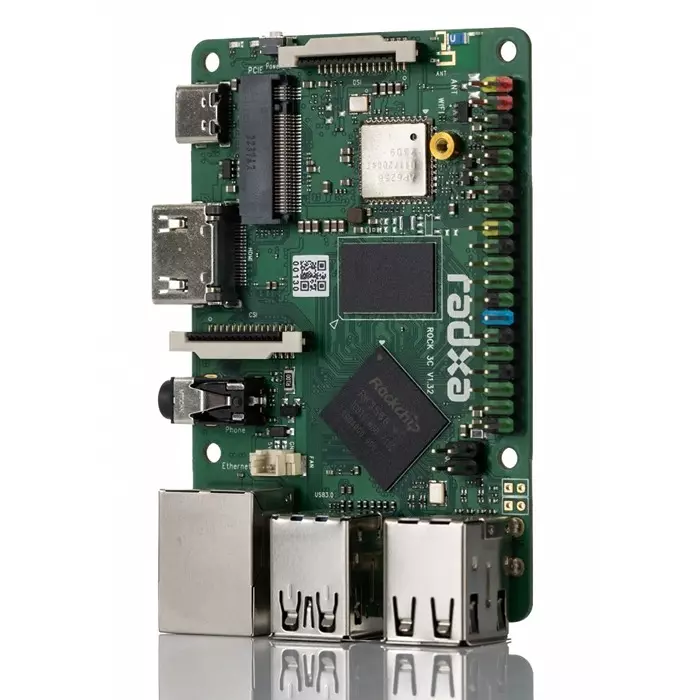 Okdo ROCK 3 Model C 2GB Single Board Computer, RS112-D2W2P1