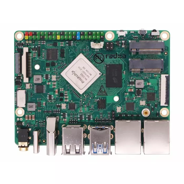 OKdo x Radxa 3B Single Board Computer ROCK 3 Model B 2GB, 2 GB RAM, Android, Arm Architecture, Debian, Linux, 4Kp60 Video Resolution, RS118-D2J0