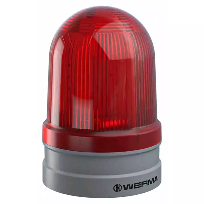Werma Beacon EvoSIGNAL maxi Series Red 115-230 V AC Base Mount LED Bulb, 262.120.60