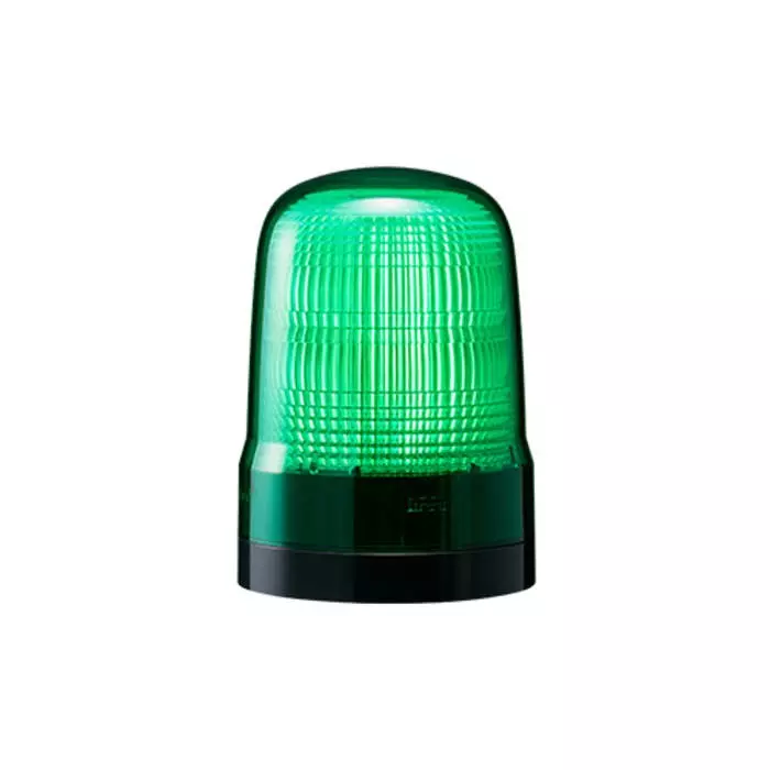Patlite SL Series Green Flashing Beacon 100-240 VAC Base Mount LED Bulb IP66, SL10-M2KTN-G