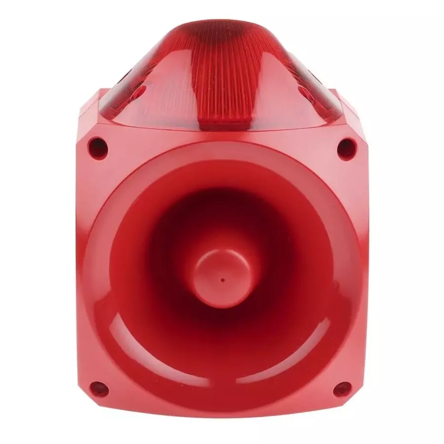 Klaxon Nexus Series Red Sounder Beacon, 10 - 60 V DC, Wall Mount, 110dB at 1 Metre, PNC-0013