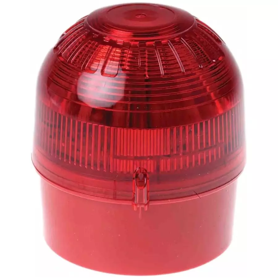 Klaxon Sonos Series Red Flashing Beacon, 17 - 60 V DC, Surface Mount, LED Bulb, PSB-0017