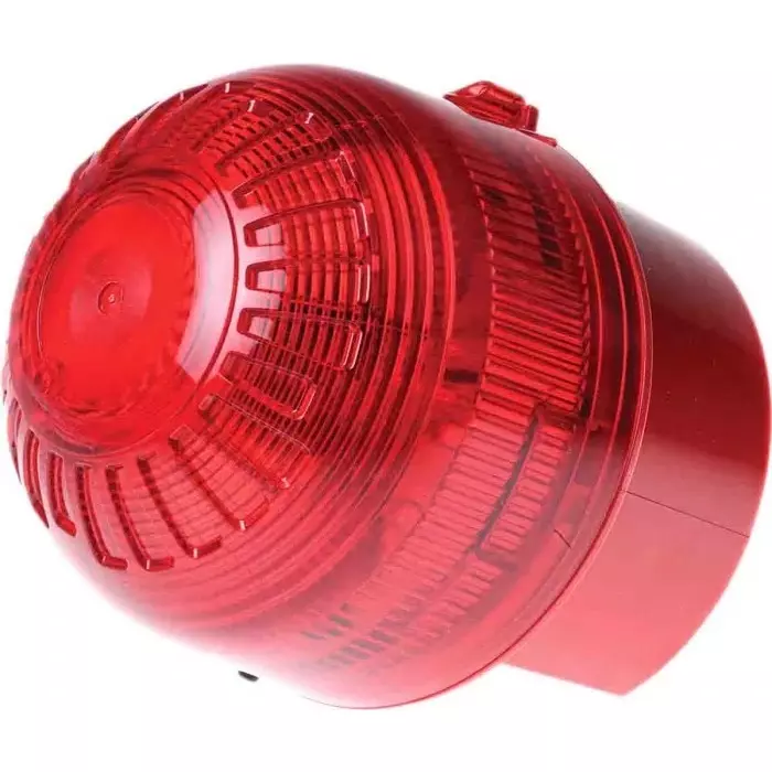 Klaxon Sonos Series Red Flashing Beacon, 17 - 60 V DC, Surface Mount, LED Bulb, PSB-0017