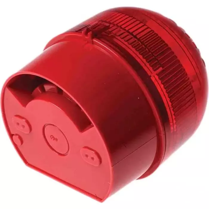 Klaxon Sonos Series Red Flashing Beacon, 17 - 60 V DC, Surface Mount, LED Bulb, PSB-0017