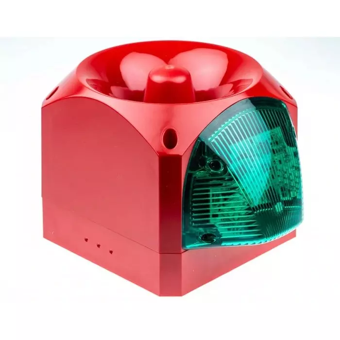 Klaxon Green Sounder Beacon, 10 - 60 V DC, IP66, 116dB at 1 Metre, PNC-0053