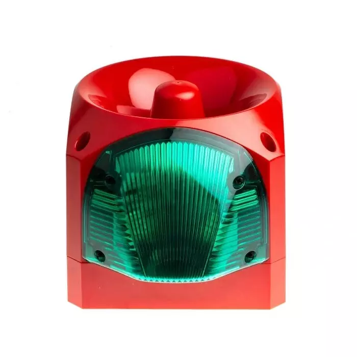 Klaxon Green Sounder Beacon, 10 - 60 V DC, IP66, 116dB at 1 Metre, PNC-0053