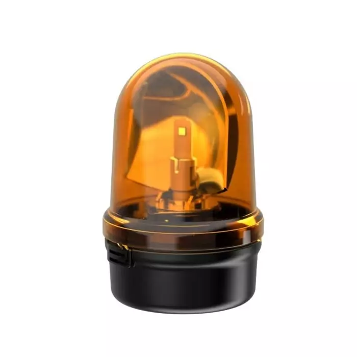 Werma Beacon 885 Series Yellow Rotating 115-230 V Base Mount LED Bulb, 885.330.60