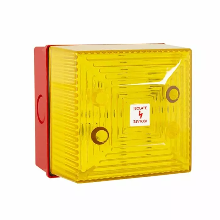 Clifford Snell SD40 Series Yellow Static Effect LED Beacon for Use with Co mmercial Light Industrial Applications, 245466