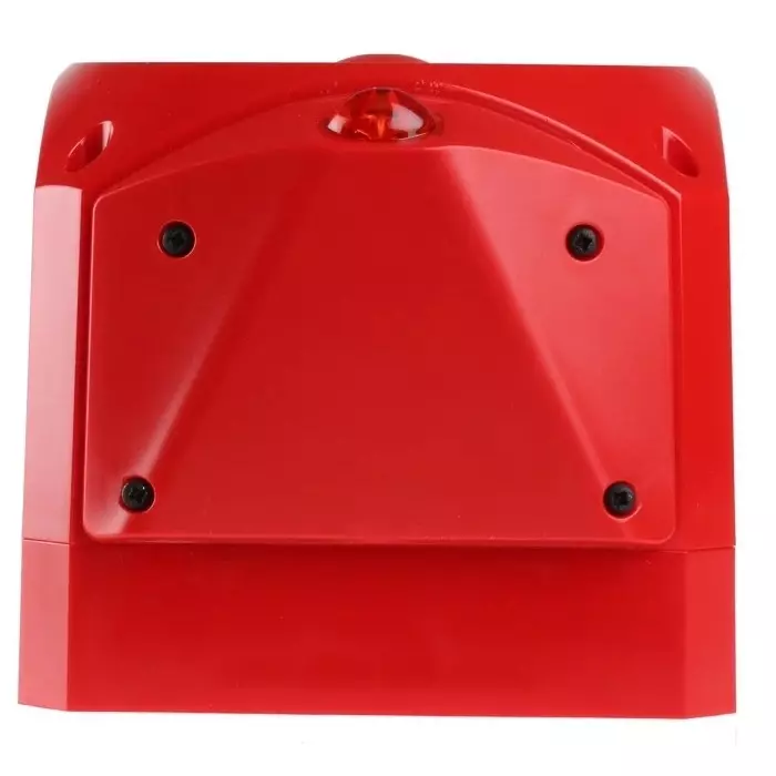 Klaxon Nexus Pulse Series Red Sounder Beacon, 17 - 60 V DC, IP66, Base Mount, 110dB at 1 Metre, END-6002