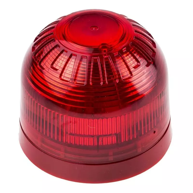 Klaxon Sonos Series Red Flashing Beacon, 17 - 60 V DC, Surface Mount, LED Bulb, PSB-0009