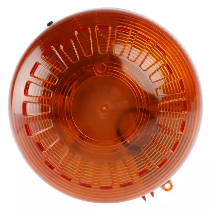 Klaxon Sonos Series Amber Flashing Beacon, 110 - 230 V AC, Surface Mount, Xenon Bulb, PSB-0004