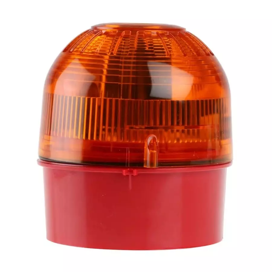 Klaxon Sonos Series Amber Flashing Beacon, 110 - 230 V AC, Surface Mount, Xenon Bulb, PSB-0004