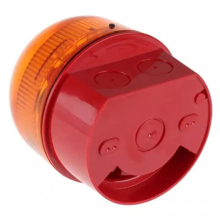 Klaxon Sonos Series Amber Flashing Beacon, 110 - 230 V AC, Surface Mount, Xenon Bulb, PSB-0004