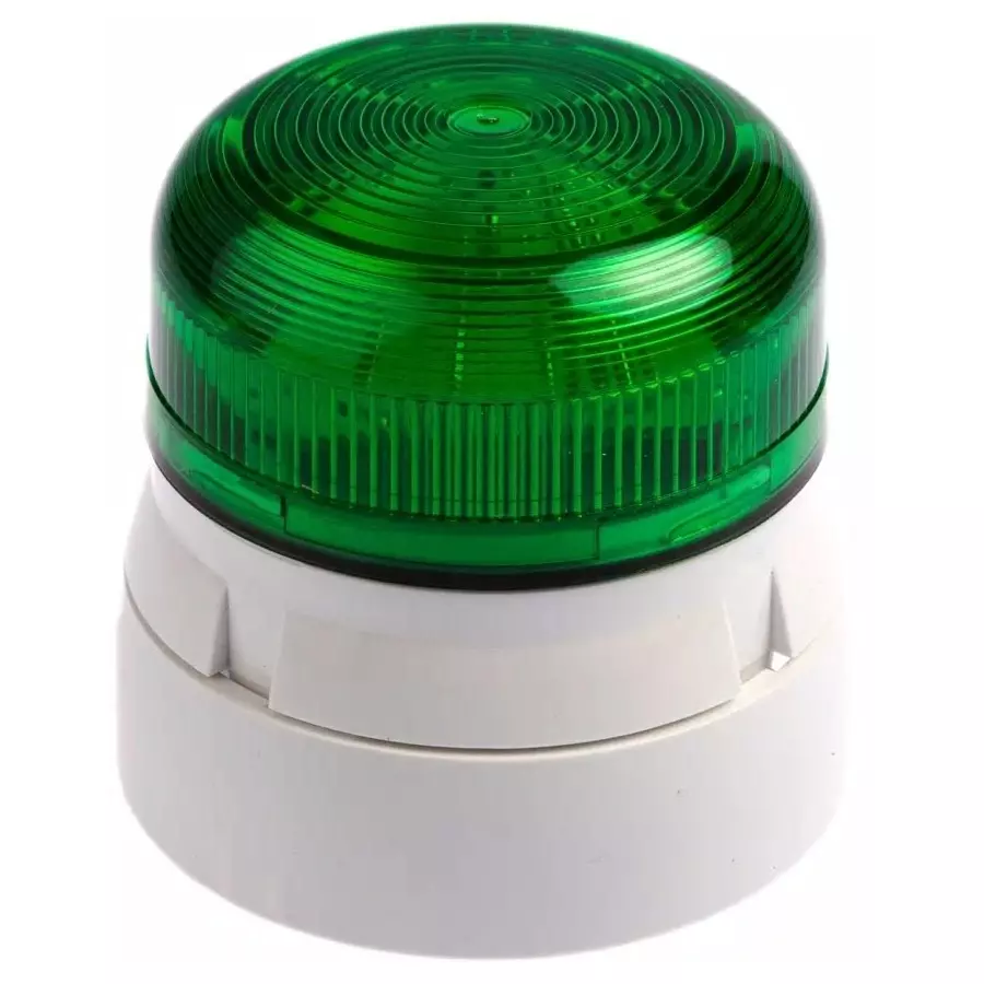 Klaxon Flashguard QBS Series Green Flashing Beacon, 12 V DC, 24 V DC, Surface Mount, Xenon Bulb, QBS-0037