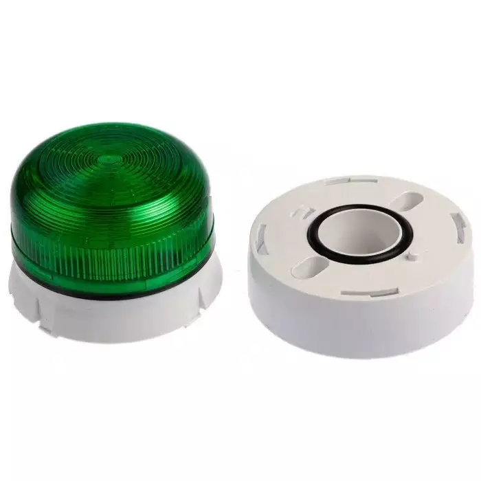 Klaxon Flashguard QBS Series Green Flashing Beacon, 12 V DC, 24 V DC, Surface Mount, Xenon Bulb, QBS-0037