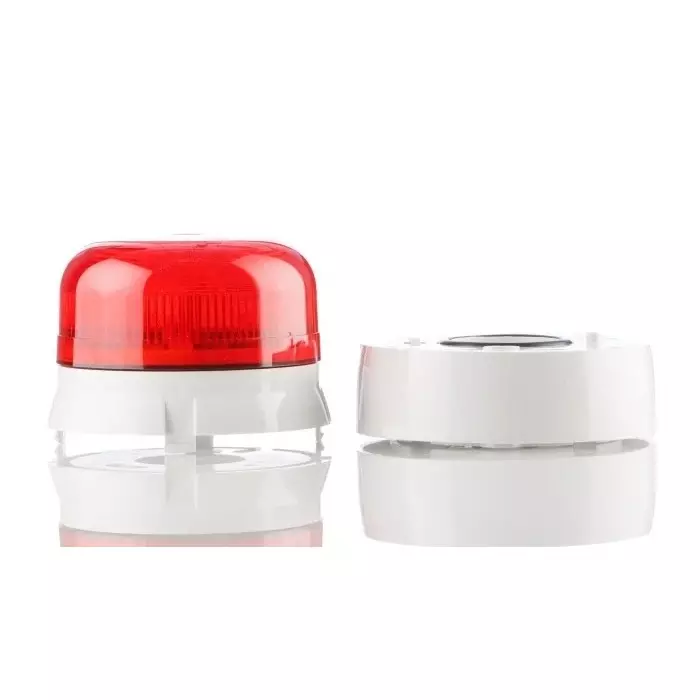 Klaxon Flashguard QBS Series Red Flashing Beacon, 12 V DC, 24 V DC, Surface Mount, Xenon Bulb, QBS-0052