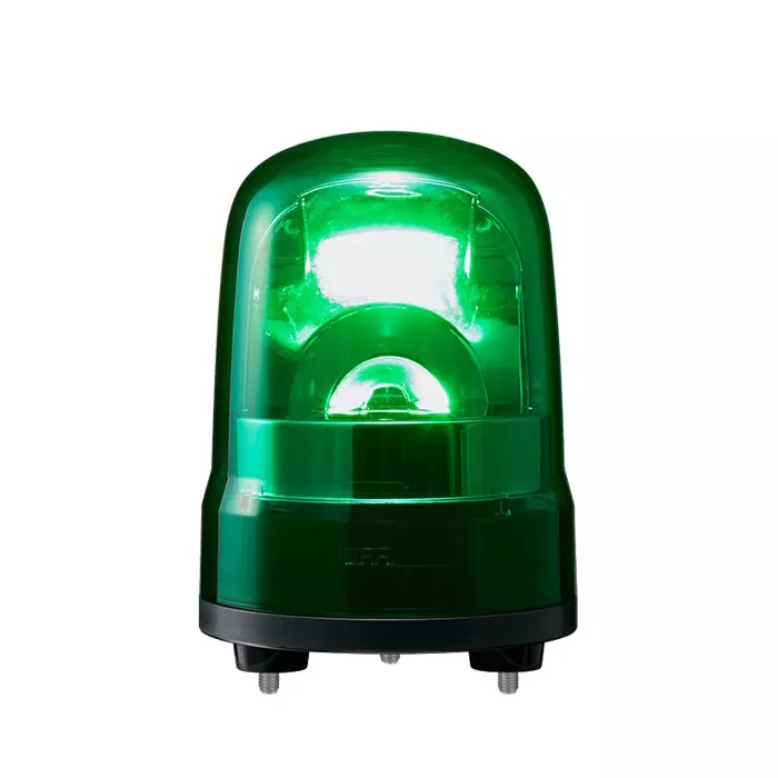 Patlite 100 mm Rotating Beacon Terminal Type 110-220 V AC, Green, SKH-M2T-G