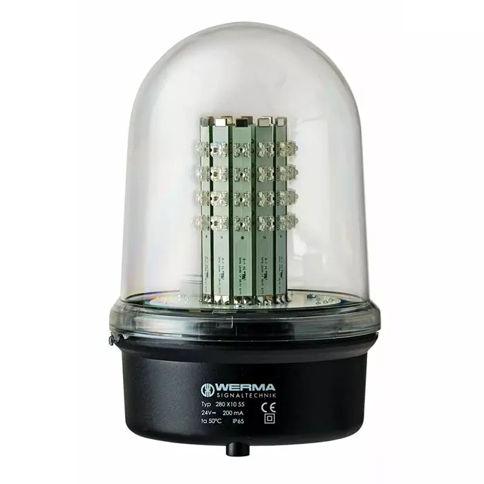 Werma Beacon 280 Series Red Continuous lighting Light Module 12-50 V Surface LED Bulb, 280.410.55