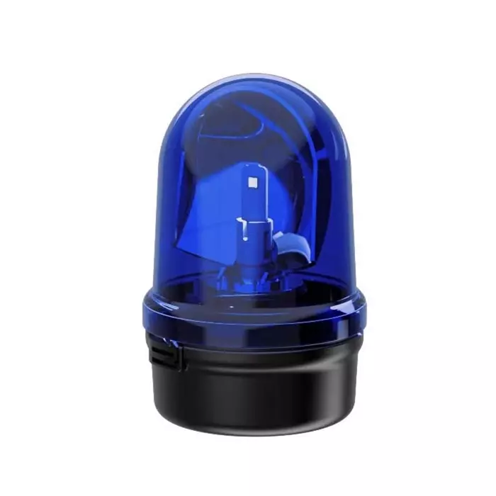 Werma Beacon 885 Series Blue Rotating 115-230 V Base Mount LED Bulb, 885.530.60