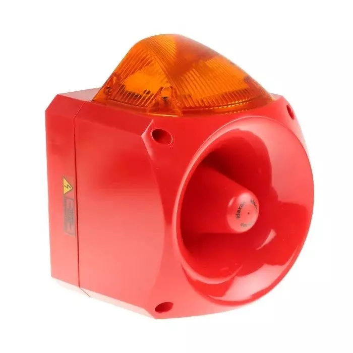 Klaxon Nexus Series Amber Sounder Beacon, 110 V AC, 230 V AC, Wall Mount, 120dB at 1 Metre, PNC-0011