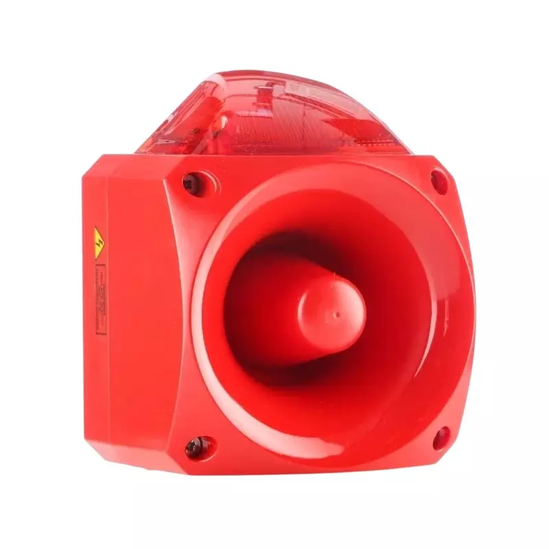 Klaxon Nexus Series Red Sounder Beacon, 110 V AC, 230 V AC, Wall Mount, 105dB at 1 Metre, PNC-0005