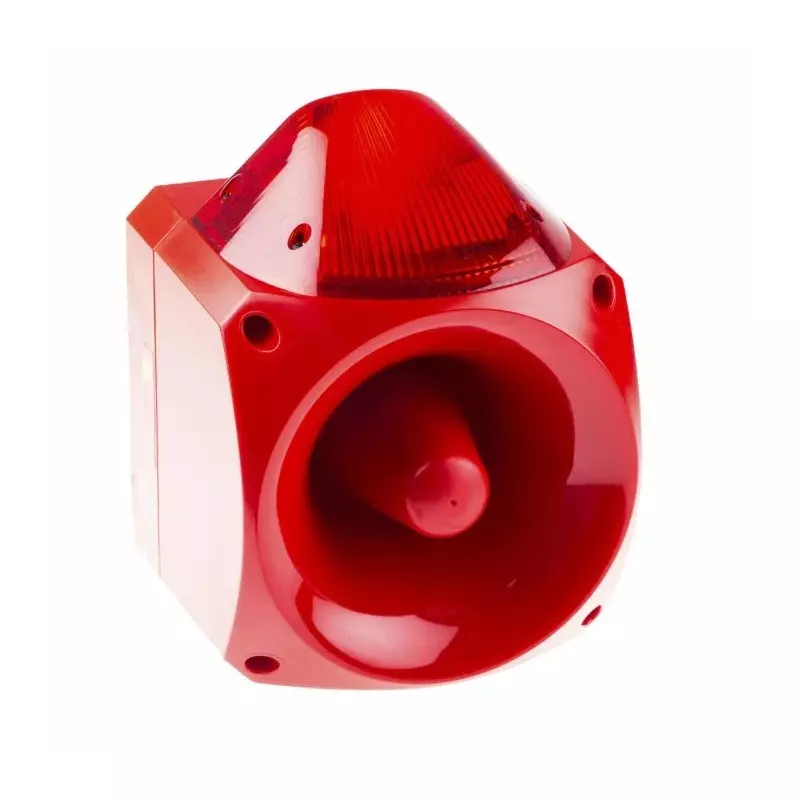 Klaxon Nexus Series Red Sounder Beacon, 110 V AC, 230 V AC, Wall Mount, 110dB at 1 Metre, PNC-0016