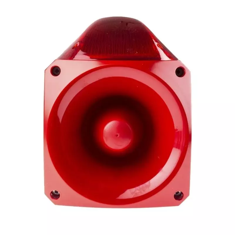 Klaxon Nexus Series Red Sounder Beacon, 110 V AC, 230 V AC, Wall Mount, 110dB at 1 Metre, PNC-0016