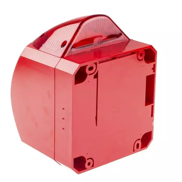 Klaxon Nexus Series Red Sounder Beacon, 110 V AC, 230 V AC, Wall Mount, 110dB at 1 Metre, PNC-0016