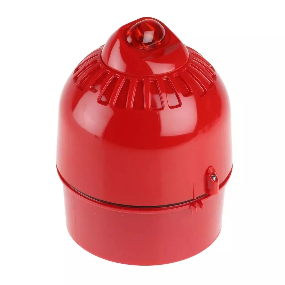 Klaxon Sonos Pulse Series Red Flashing Beacon, 17 - 60 V DC, Wall Mount, LED Bulb, ESD-5003
