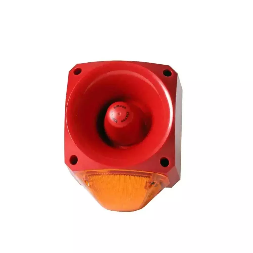 Klaxon PNC Series Amber Sounder Beacon, 10 - 60 V DC, IP66, Side Mount, 116dB at 1 Metre, PNC-0034