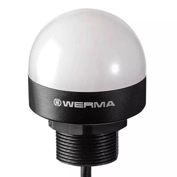 Werma Beacon MC55 Series Clear Multiple Effect 24 V Base Mount LED Bulb IP65, 240.210.55