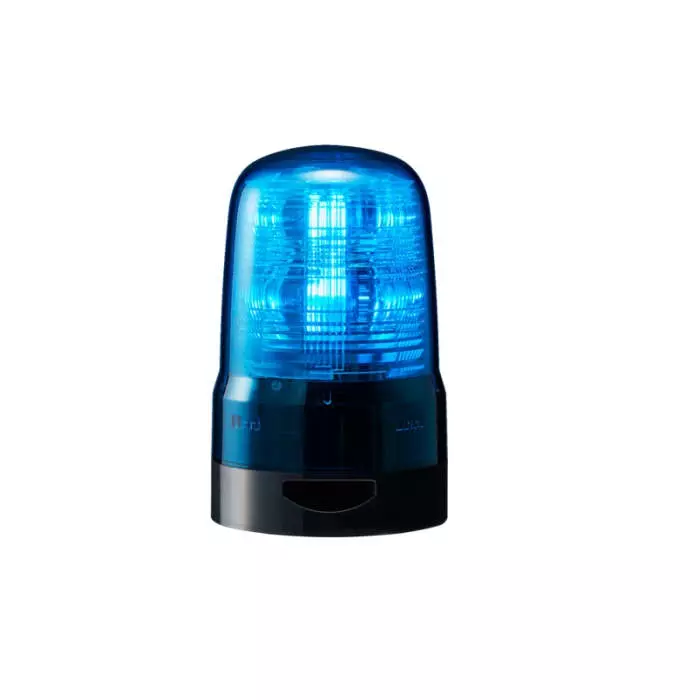 Patlite M1KTB-B Series Blue Sounder Beacon 10 to 30 V IP23 2-Point Hole 86dB at 1 Metre, SF08-M1KTB-B