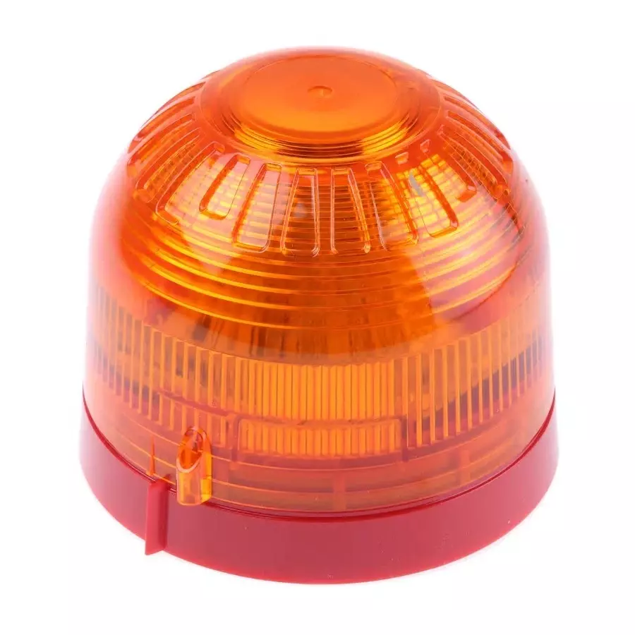 Klaxon Sonos Series Amber Flashing Beacon, 17 - 60 V DC, Surface Mount, LED Bulb, PSB-0026