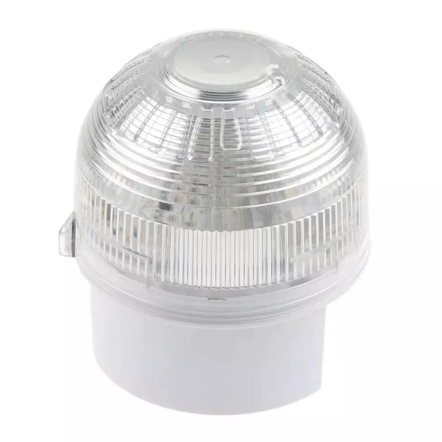 Klaxon Clear Beacon, 17 - 60 V DC, Base Mount, LED Bulb, IP65, PSB-0045