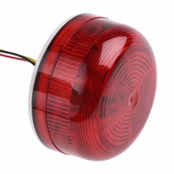 Klaxon Flashguard QBS Series Red Flashing Beacon, 12 V DC, 24 V DC, Surface Mount, Xenon Bulb, QBS-0040