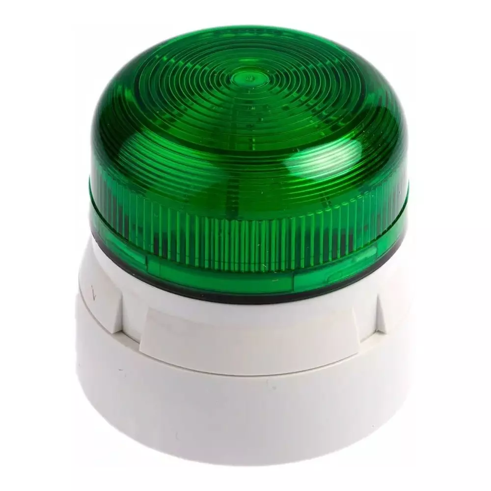 Klaxon Flashguard QBS Series Green Flashing Beacon, 230 V AC, Surface Mount, Xenon Bulb, QBS-0021