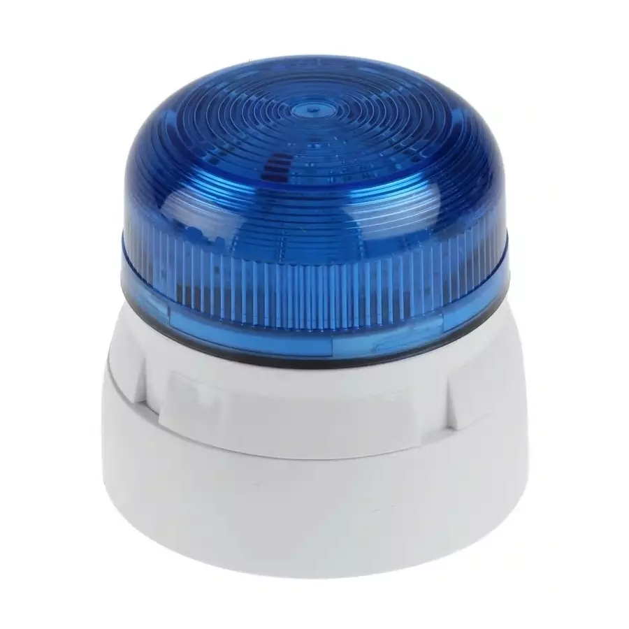 Klaxon Flashguard QBS Series Blue Flashing Beacon, 12 V DC, 24 V DC, Surface Mount, Xenon Bulb, QBS-0056