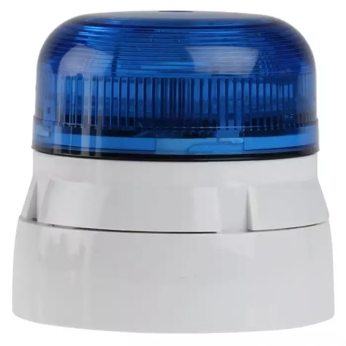 Klaxon Flashguard QBS Series Blue Flashing Beacon, 12 V DC, 24 V DC, Surface Mount, Xenon Bulb, QBS-0056