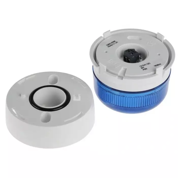 Klaxon Flashguard QBS Series Blue Flashing Beacon, 12 V DC, 24 V DC, Surface Mount, Xenon Bulb, QBS-0056