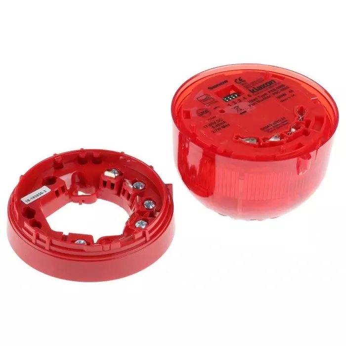 Klaxon Sonos Series Red Sounder Beacon, 17 - 60 V DC, Wall Mount, 106dB at 1 Metre, PSC-0002