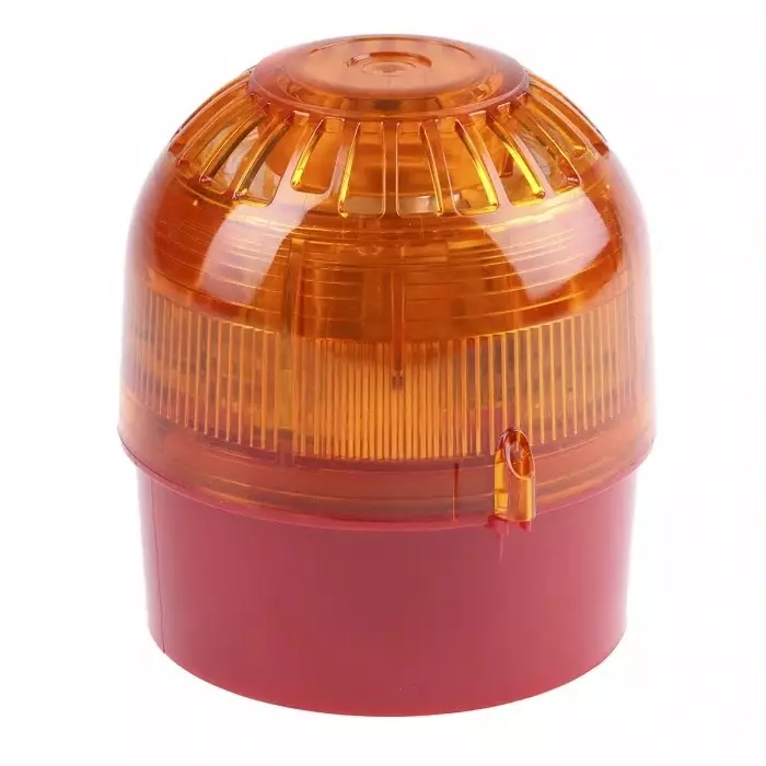 Klaxon Sonos Series Amber Sounder Beacon, 17 - 60 V DC, Wall Mount, 106dB at 1 Metre, PSC-0027