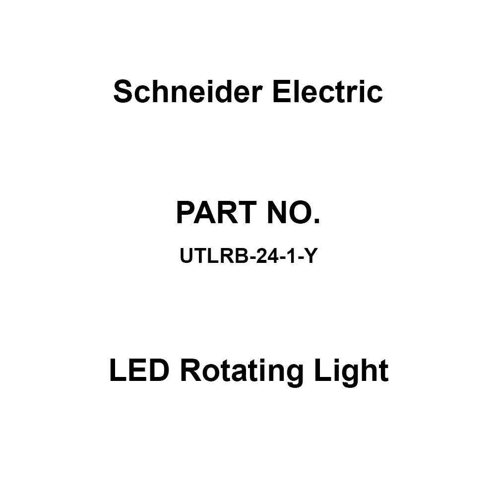Schneider Electric LED Rotating Light 4 W Power Consumption Yellow, UTLRB-24-1-Y