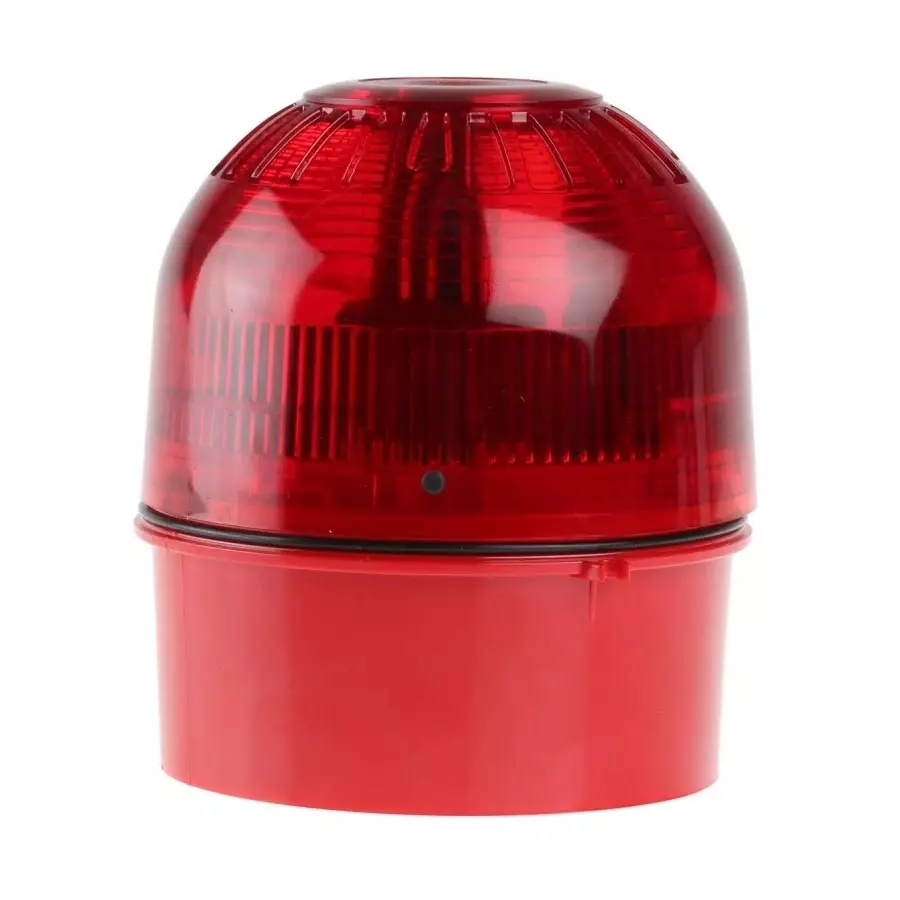 Klaxon Sonos Series Red Flashing Beacon, 110 - 230 V AC, Surface Mount, Xenon Bulb, PSB-0002