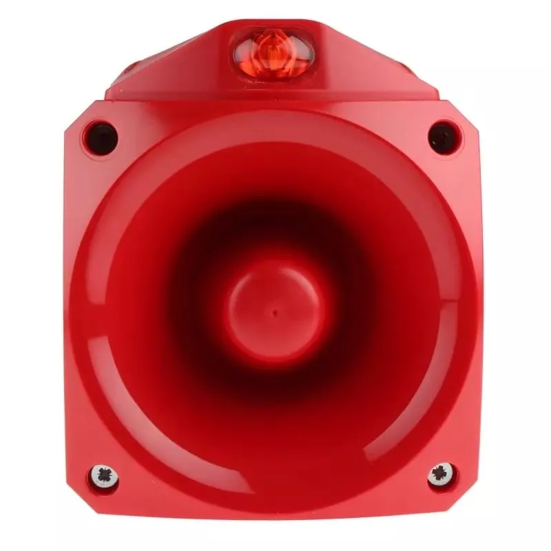 Klaxon Nexus Pulse Series Red Sounder Beacon, 17 - 60 V DC, IP66, Base Mount, 105dB at 1 Metre, END-6001