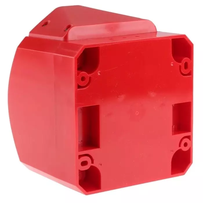 Klaxon Nexus Pulse Series Red Sounder Beacon, 17 - 60 V DC, IP66, Base Mount, 105dB at 1 Metre, END-6001